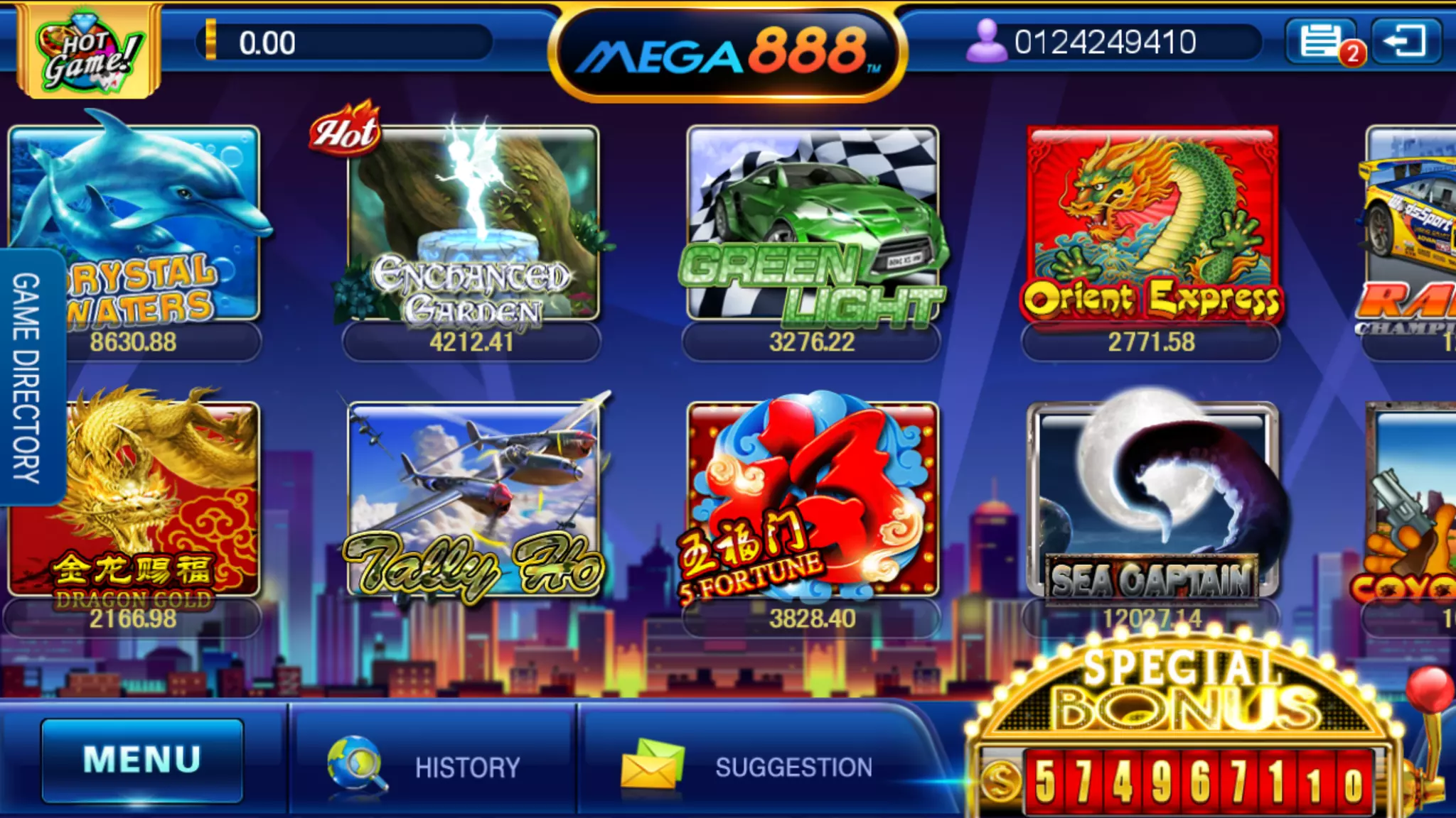 Karya laman web MEGA888 1